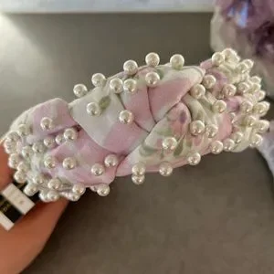 Lele Sadoughi X LoveShackFancy  Headband NWT Pastel Cloud Pearl Lele Sadoughi | Accessories | Lele Sadoughi X Loveshackfancy  main image 2
